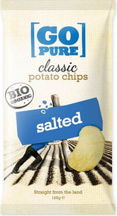 Chips de sal sin gluten BIO 125 g GO PURE